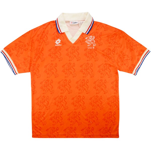 Camiseta Países Bajos Replica Primera Ropa Retro 1995 Naranja
